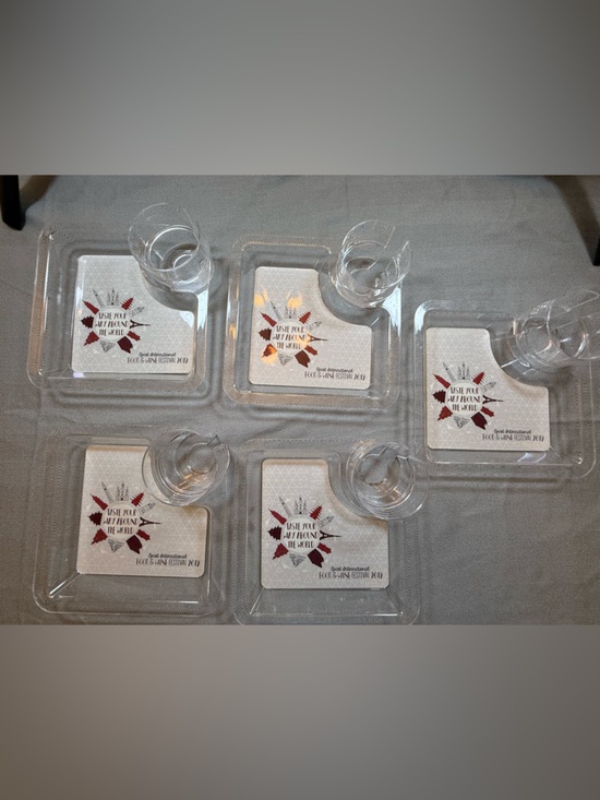 Disney Other - Disney 2019 Food and Wine Clear Plastic Snack Tray with Cup Holder